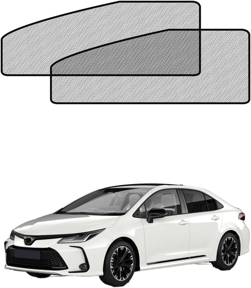 RSACET Car Window Shades for Toyota Corolla(2019-2024), 2-Pack Rear Window Sun Shades for Baby – Breathable Mesh, UV & Heat Blocker, Privacy Protection for Camping, Travel, Sleep & Nursing - Image 1